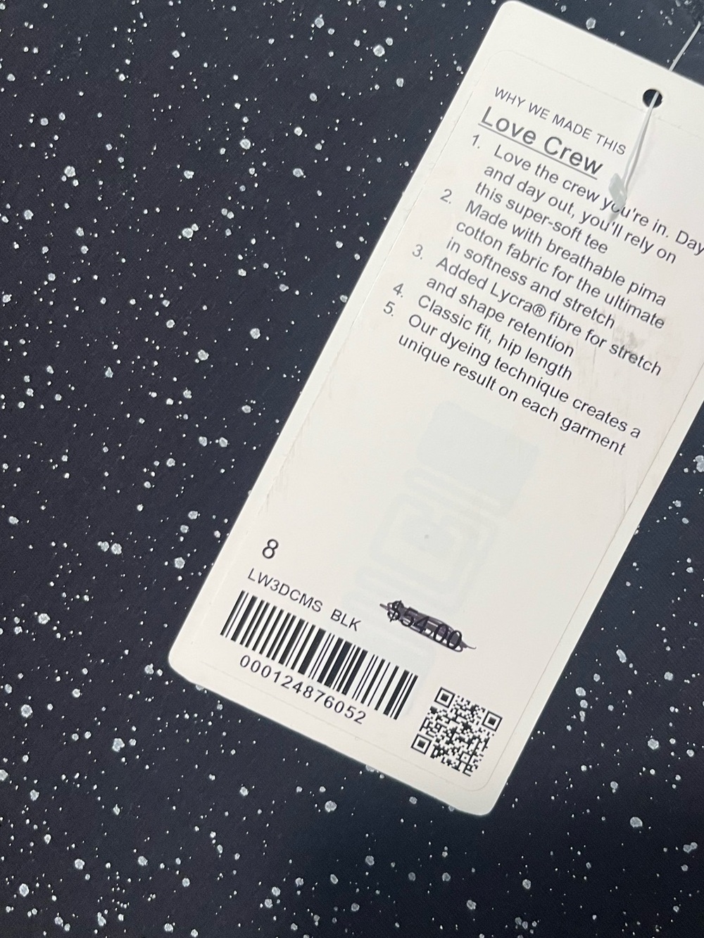 Lululemon Love Crew *Splatter in Black - Picture 8 of 8